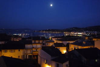 St Maxime, la nuit ,vue sur St Tropez en lumière