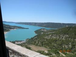 The lake of Sainte-Croix, from Moustier-Sainte-Marie